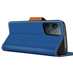 Xiaomi Redmi 15C - Jeanslook Klapphülle mit Kartenfach