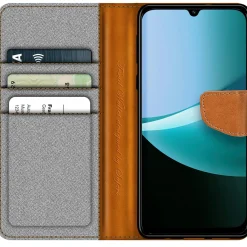 Xiaomi Redmi 15C - Jeanslook Klapphülle mit Kartenfach