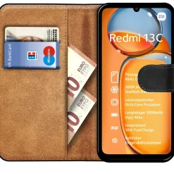 Xiaomi Redmi 13C - Klapphülle mit Kartenfächern