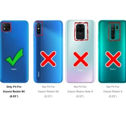 Xiaomi Redmi 9C - Klapphülle mit Kartenfächern
