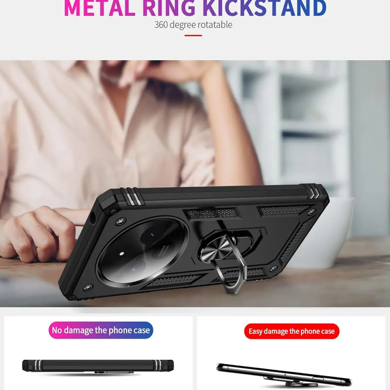 Xiaomi Redmi 14C - Outdoor Hardcase mit Ringhalter