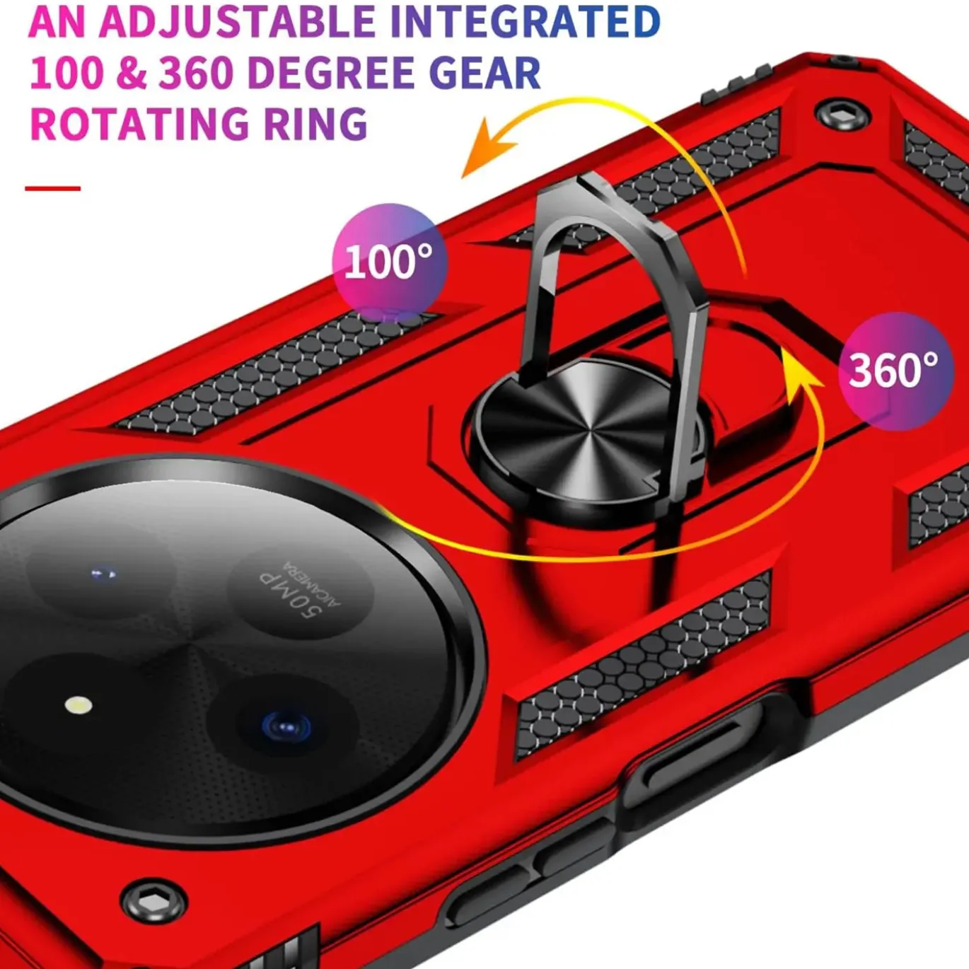 Xiaomi Redmi 14C - Outdoor Hardcase mit Ringhalter