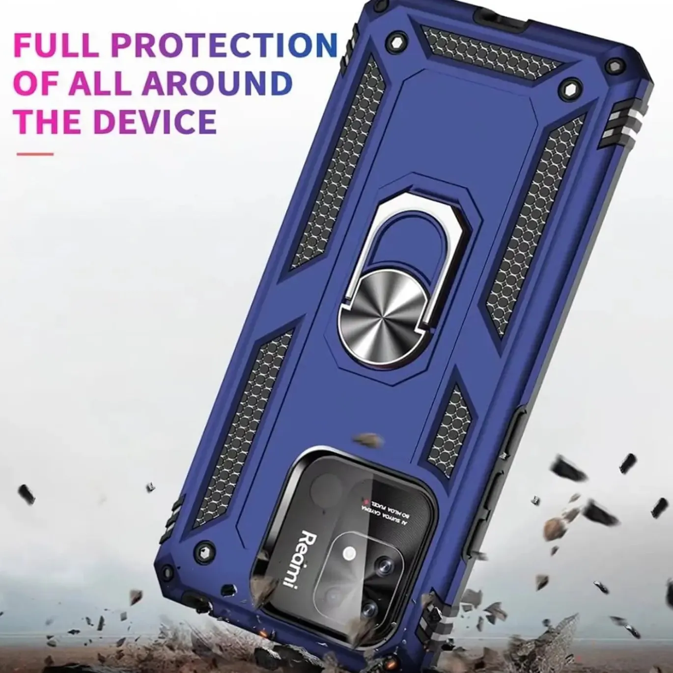 Xiaomi Redmi 10C - Outdoor Hardcase mit Ringhalter