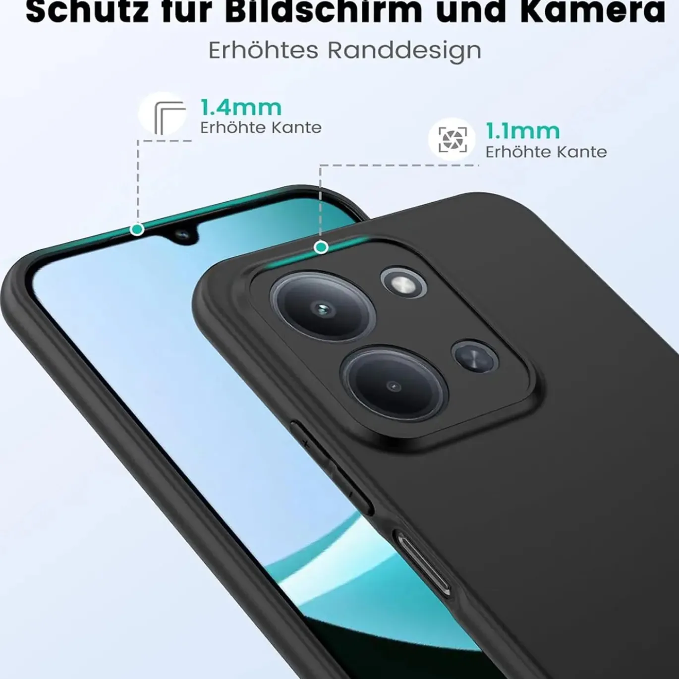 Xiaomi Redmi 15C - Slim Silikon Backcover Schwarz