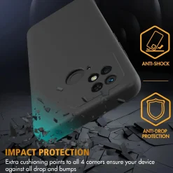 Xiaomi Redmi 10C - Slim Silikon Backcover Schwarz