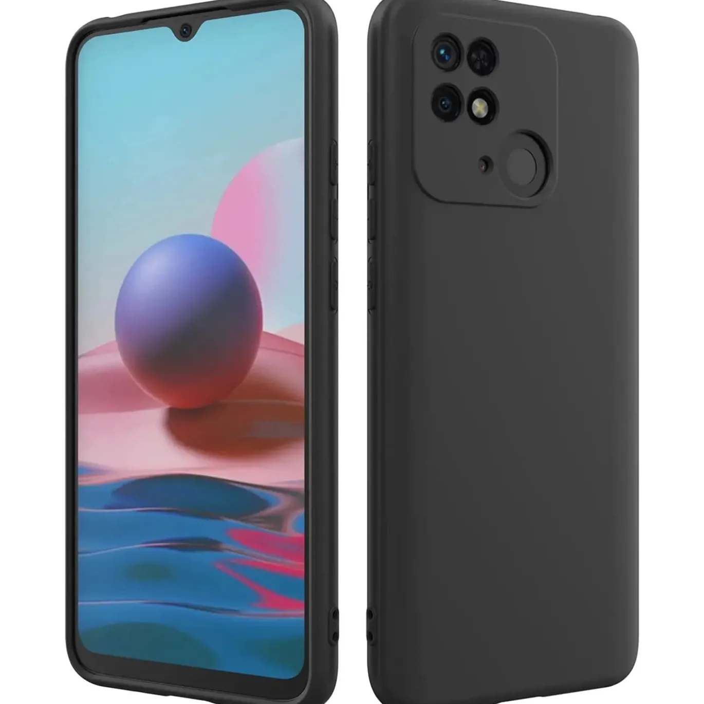 Xiaomi Redmi 10C - Slim Silikon Backcover Schwarz