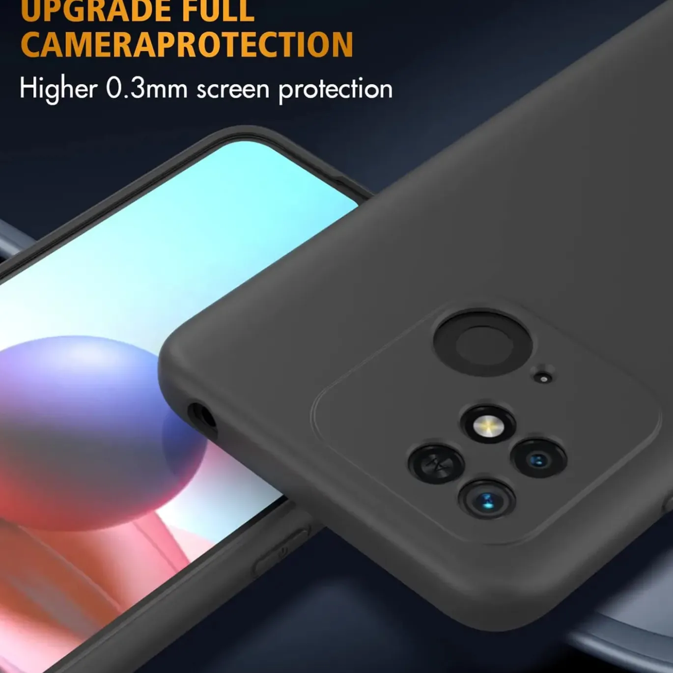 Xiaomi Redmi 10C - Slim Silikon Backcover Schwarz