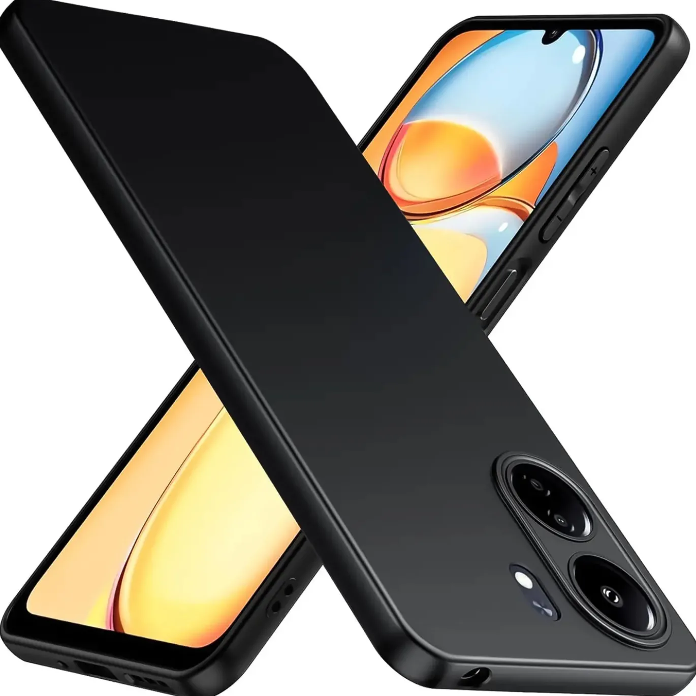Xiaomi Redmi 13C - Slim Silikon Backcover Schwarz
