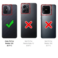Xiaomi Redmi 12C - Slim Silikon Backcover Schwarz