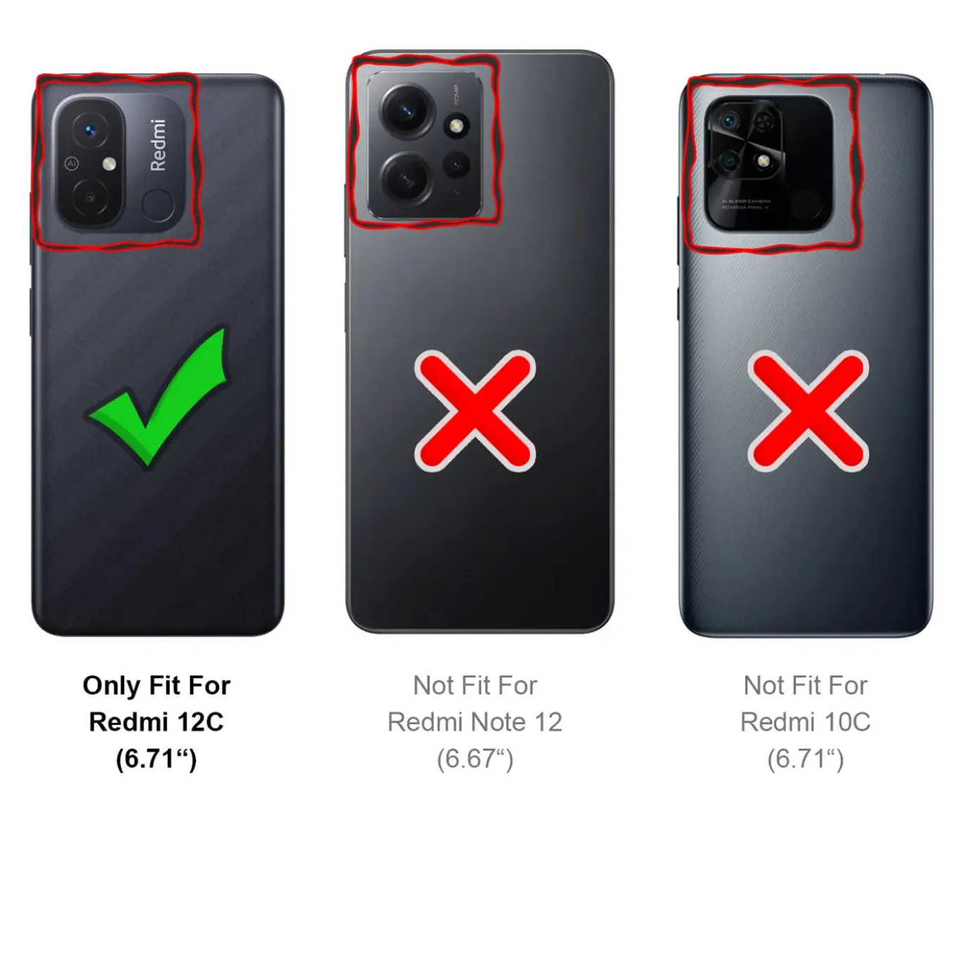 Xiaomi Redmi 12C - Slim Silikon Backcover Schwarz