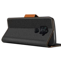 Xiaomi Redmi Note 9 - Jeanslook Klapphülle mit Kartenfach