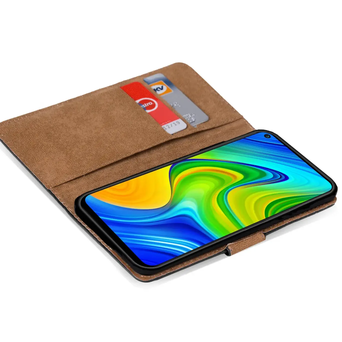 Xiaomi Redmi Note 9 - Klapphülle mit Kartenfächern