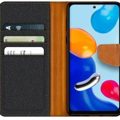 Xiaomi Redmi Note 11 / 11s - Jeanslook Klapphülle mit Kartenfach