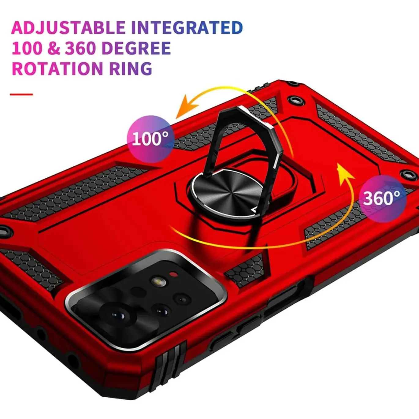 Xiaomi Redmi Note 11 / 11s - Outdoor Hardcase mit Ringhalter