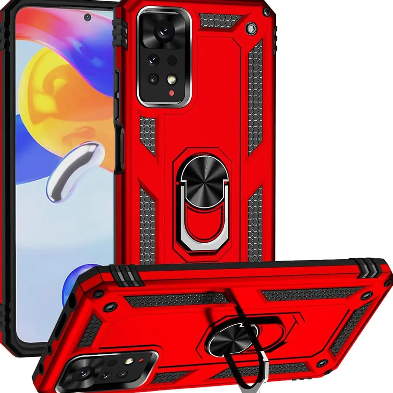 Xiaomi Redmi Note 11 / 11s - Outdoor Hardcase mit Ringhalter