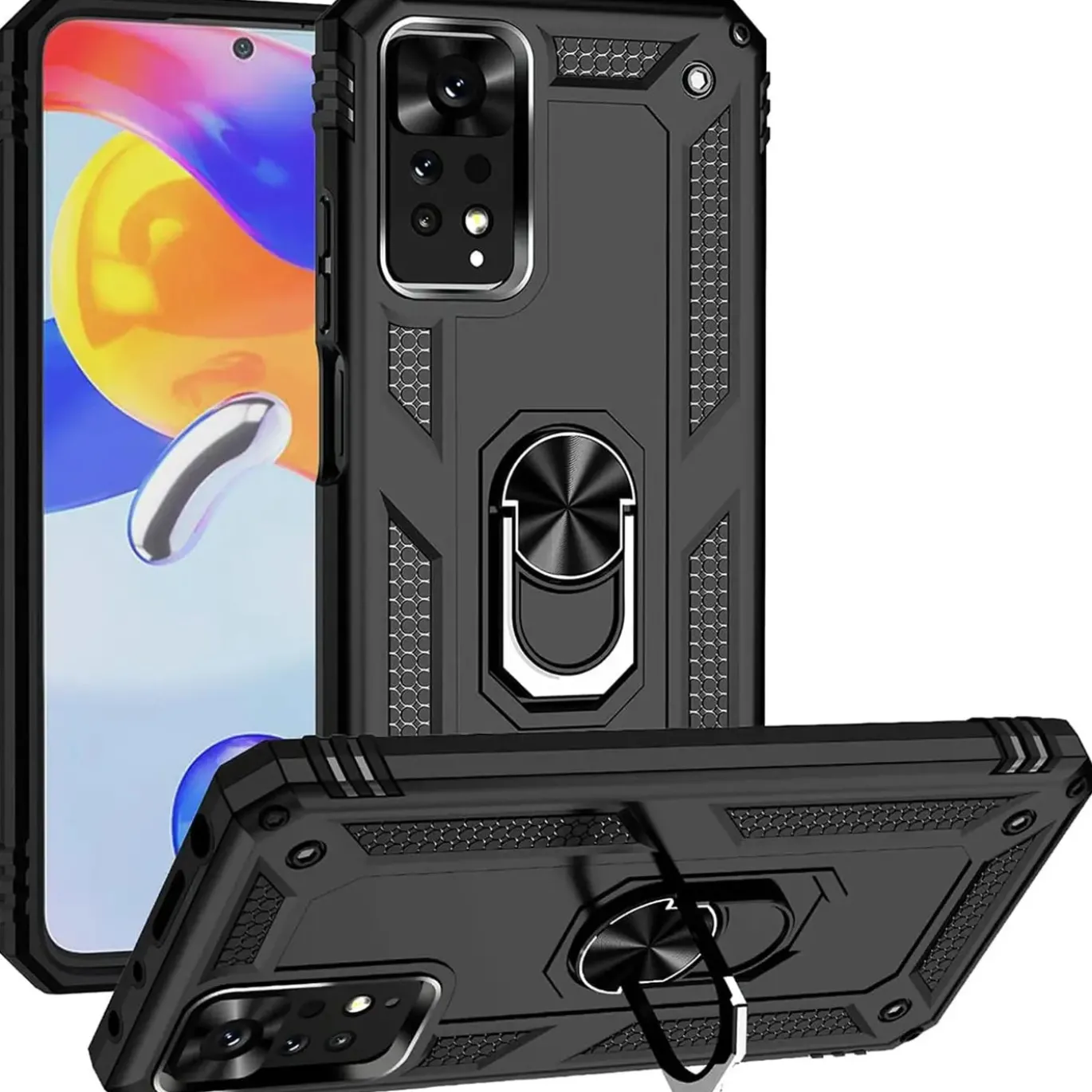 Xiaomi Redmi Note 11 / 11s - Outdoor Hardcase mit Ringhalter