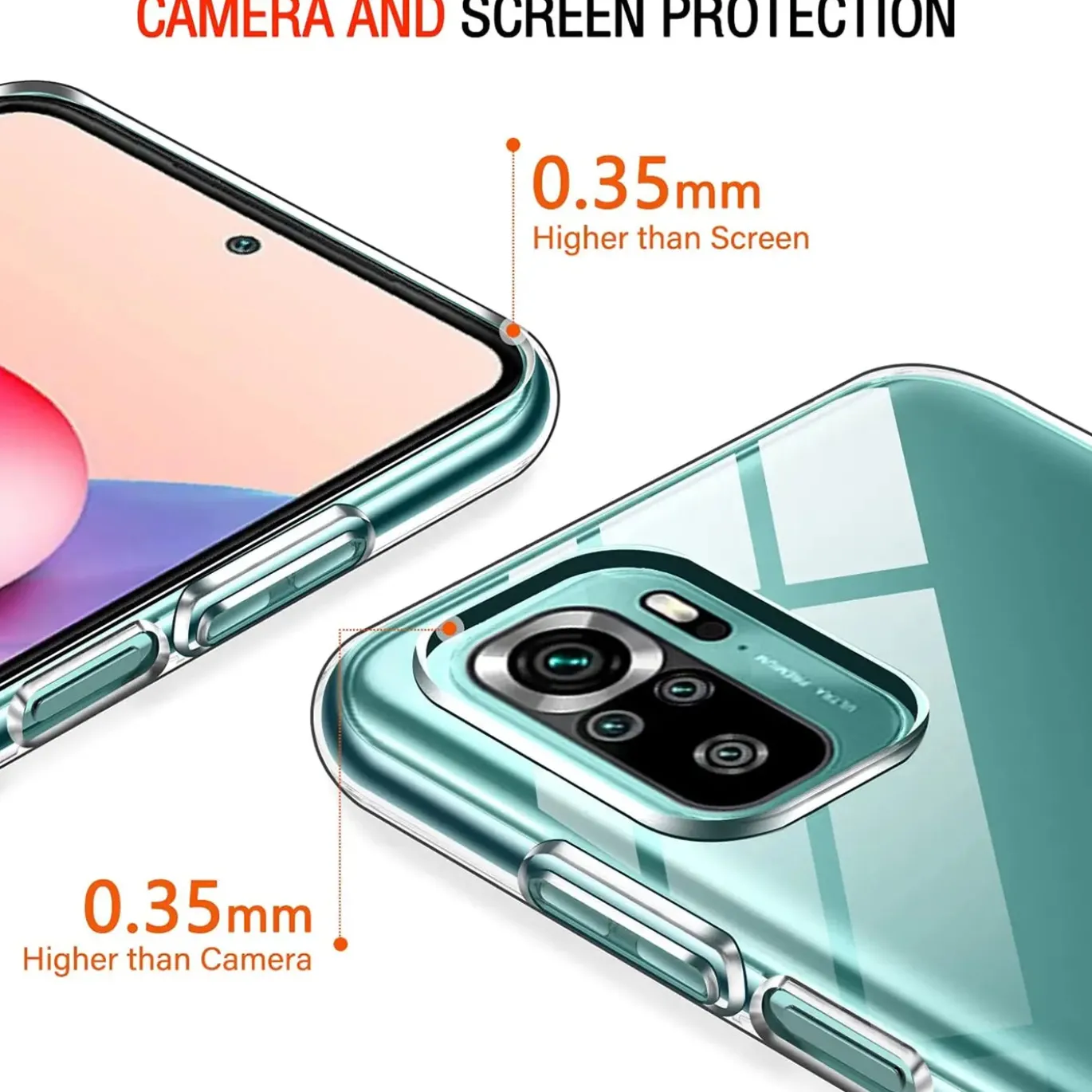 Xiaomi Redmi Note 10 / 10S - Slim Clear Case Hülle
