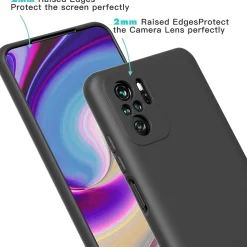Xiaomi Redmi Note 10 / 10S - Slim Silikon Backcover Schwarz