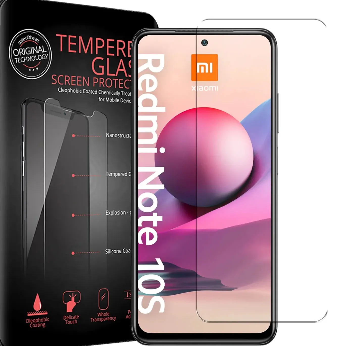 Xiaomi Redmi Note 10 / 10S - 2x 9H Panzer Glasfolie, Displayfolie