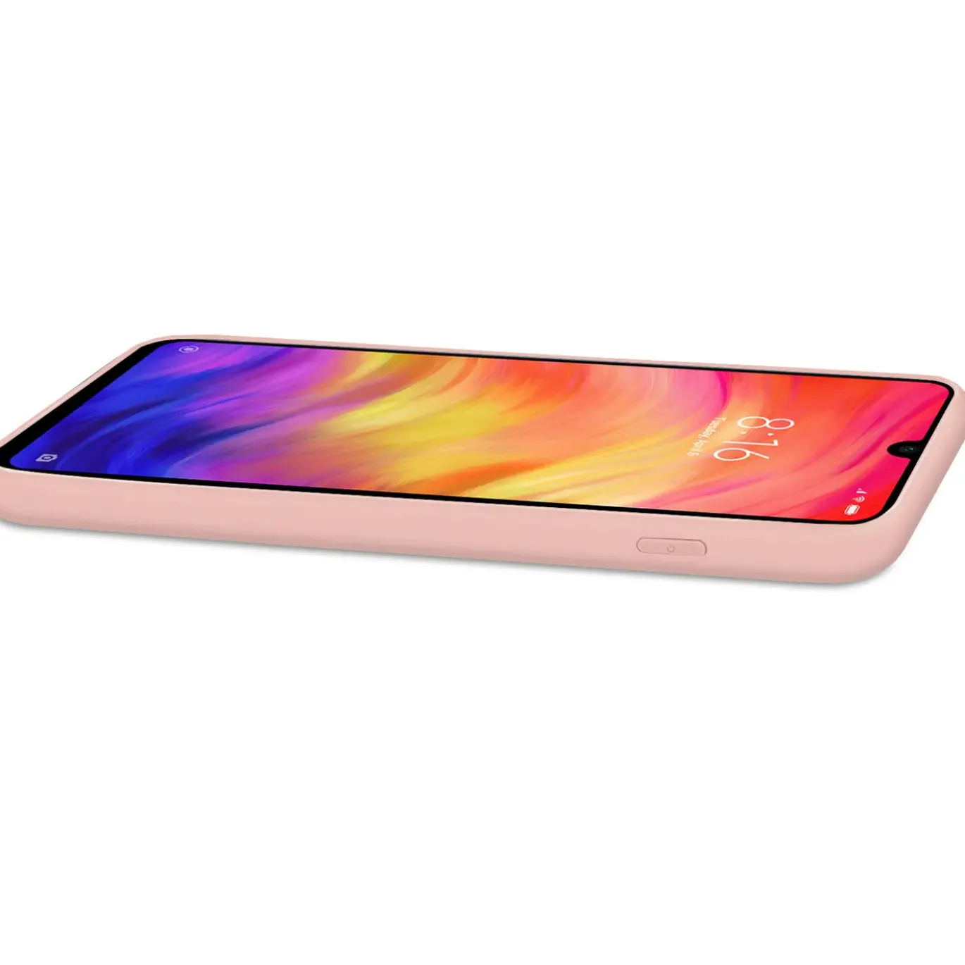 Xiaomi Redmi Note 7 - Silikon Case mit Mikrofaser-Innenseite