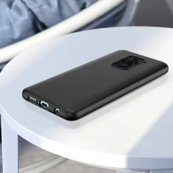 Xiaomi Redmi Note 9 - Slim Silikon Backcover Schwarz