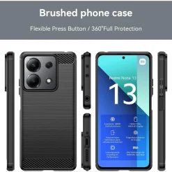 Xiaomi Redmi Note 13 4G - Carbon Case Hülle, stoßfest