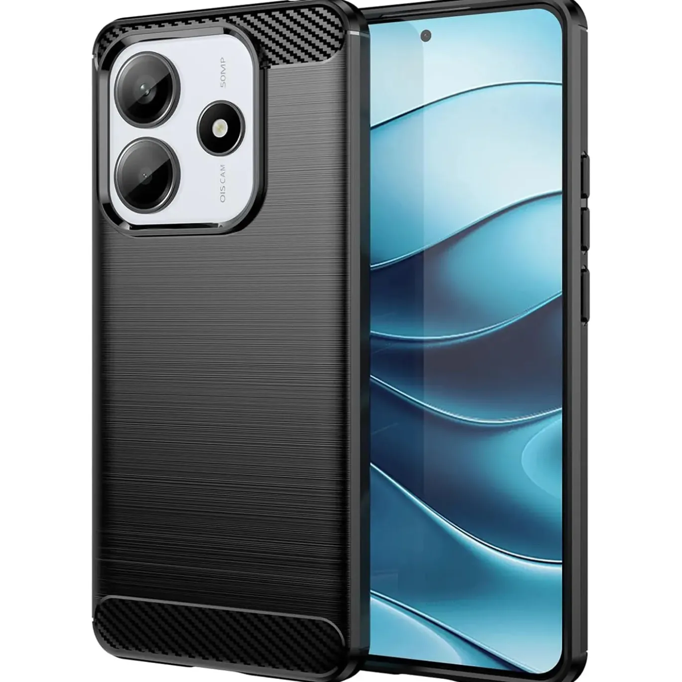 Xiaomi Redmi Note 14 5G - Carbon Case Hülle, stoßfest