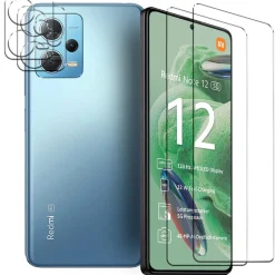 Xiaomi Redmi Note 12 5G - 9H Displayschutzfolie 2x Display & Kamera