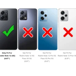 Xiaomi Redmi Note 12 4G - 9H Displayschutzfolie 2x Display & Kamera