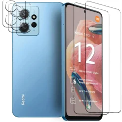 Xiaomi Redmi Note 12 4G - 9H Displayschutzfolie 2x Display & Kamera