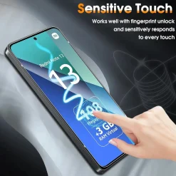Xiaomi Redmi Note 13 4G - 9H Displayschutzfolie 2x Display & Kamera