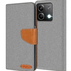 Xiaomi Redmi Note 13 5G - Jeanslook Klapphülle mit Kartenfach