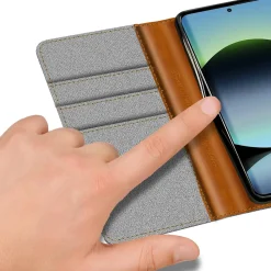 Xiaomi Redmi Note 14 5G - Jeanslook Klapphülle mit Kartenfach