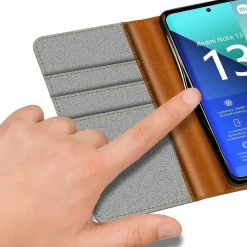 Xiaomi Redmi Note 13 4G - Jeanslook Klapphülle mit Kartenfach