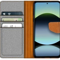 Xiaomi Redmi Note 14 4G - Jeanslook Klapphülle mit Kartenfach