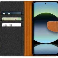 Xiaomi Redmi Note 14 4G - Jeanslook Klapphülle mit Kartenfach