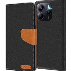 Xiaomi Redmi Note 14 4G - Jeanslook Klapphülle mit Kartenfach