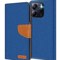 Xiaomi Redmi Note 14 4G - Jeanslook Klapphülle mit Kartenfach