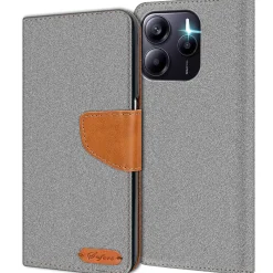 Xiaomi Redmi Note 14 4G - Jeanslook Klapphülle mit Kartenfach