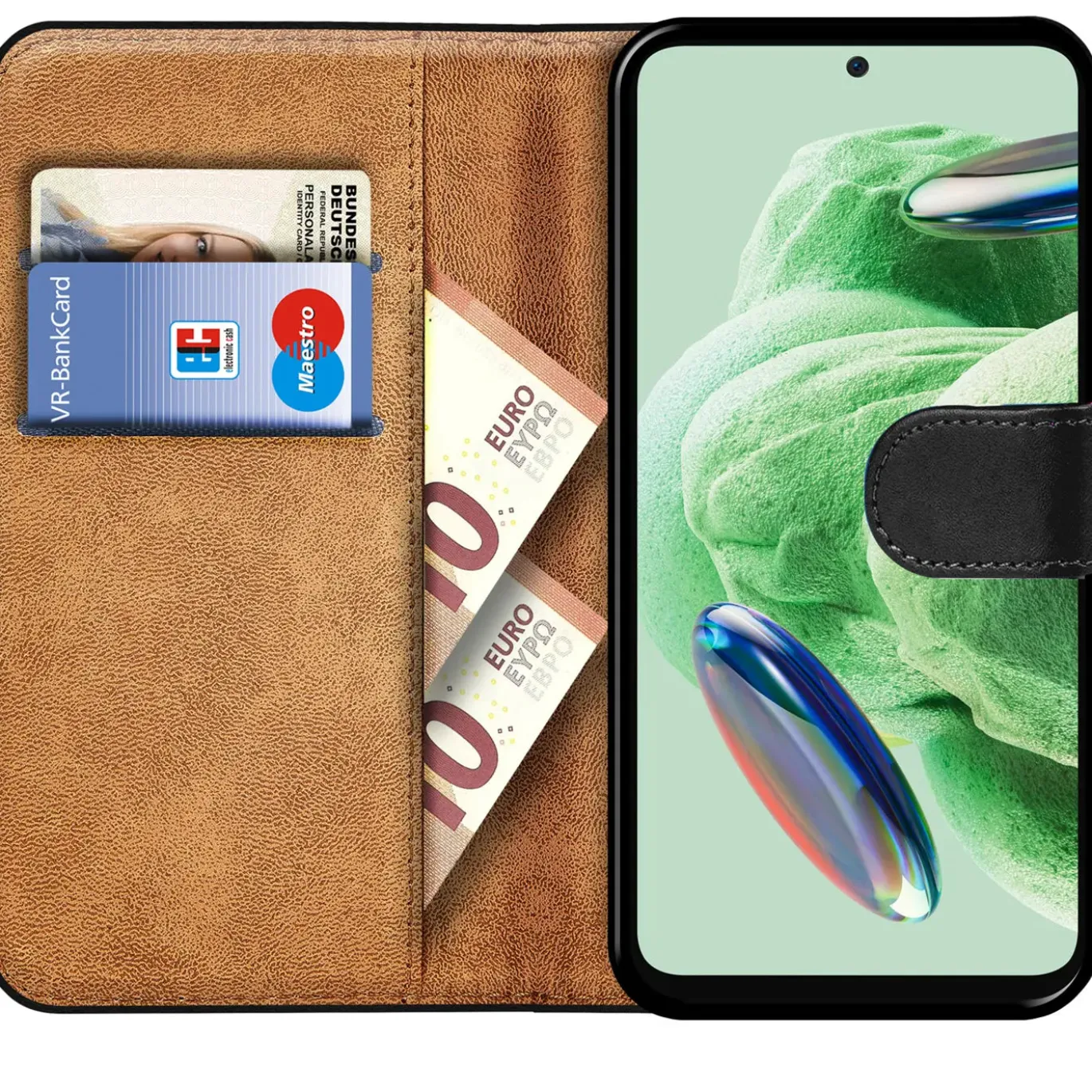 Xiaomi Redmi Note 12 5G - Klapphülle mit Kartenfächern