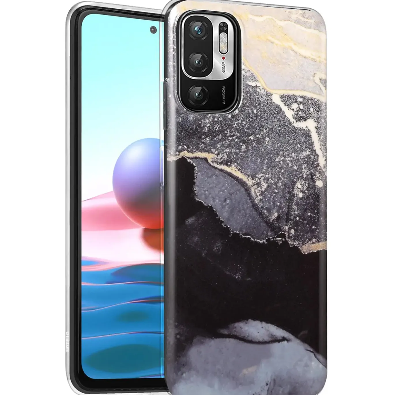 Xiaomi Redmi Note 10 5G - Marmor & Sand Design Hülle