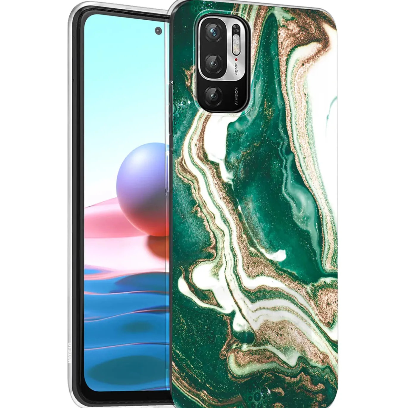 Xiaomi Redmi Note 10 5G - Marmor & Sand Design Hülle