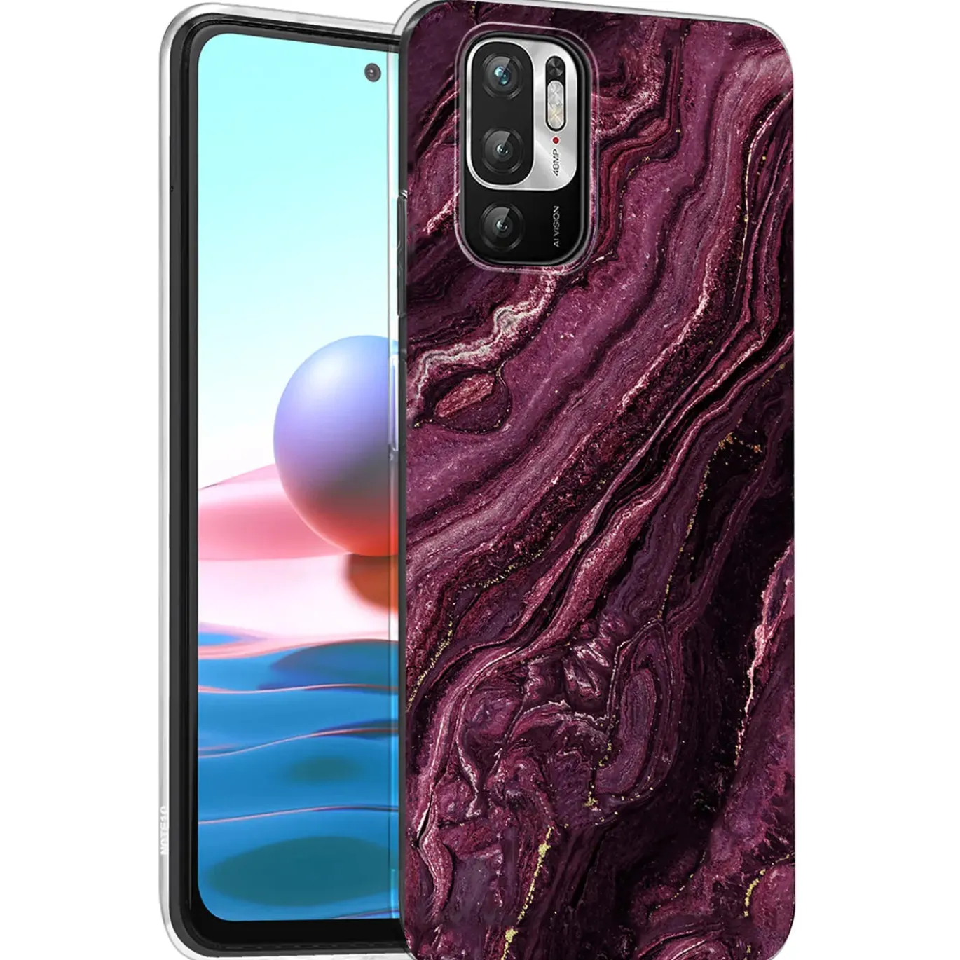 Xiaomi Redmi Note 10 5G - Marmor & Sand Design Hülle