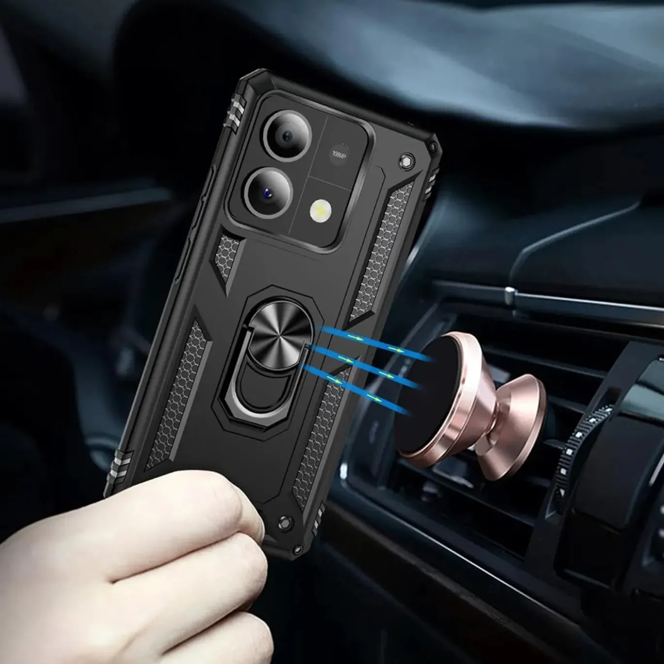 Xiaomi Redmi Note 13 5G - Outdoor Hardcase mit Ringhalter