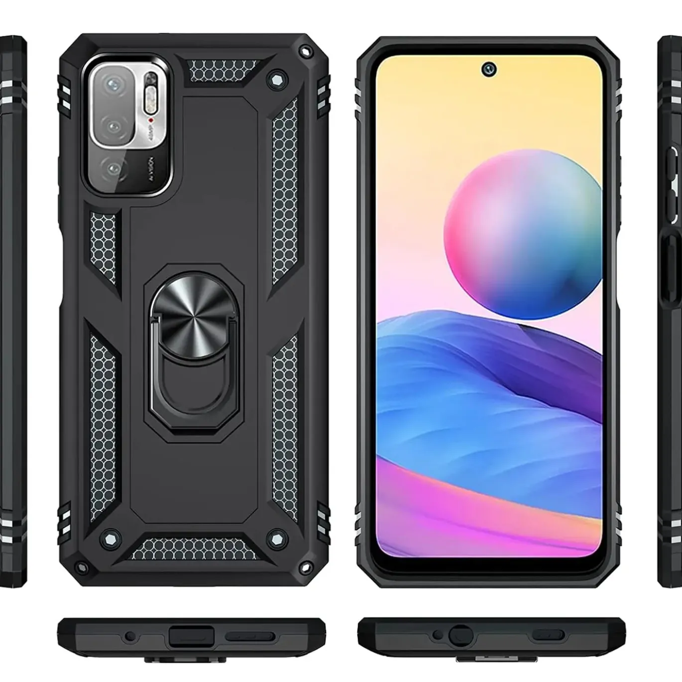 Xiaomi Redmi Note 10 5G - Outdoor Hardcase mit Ringhalter