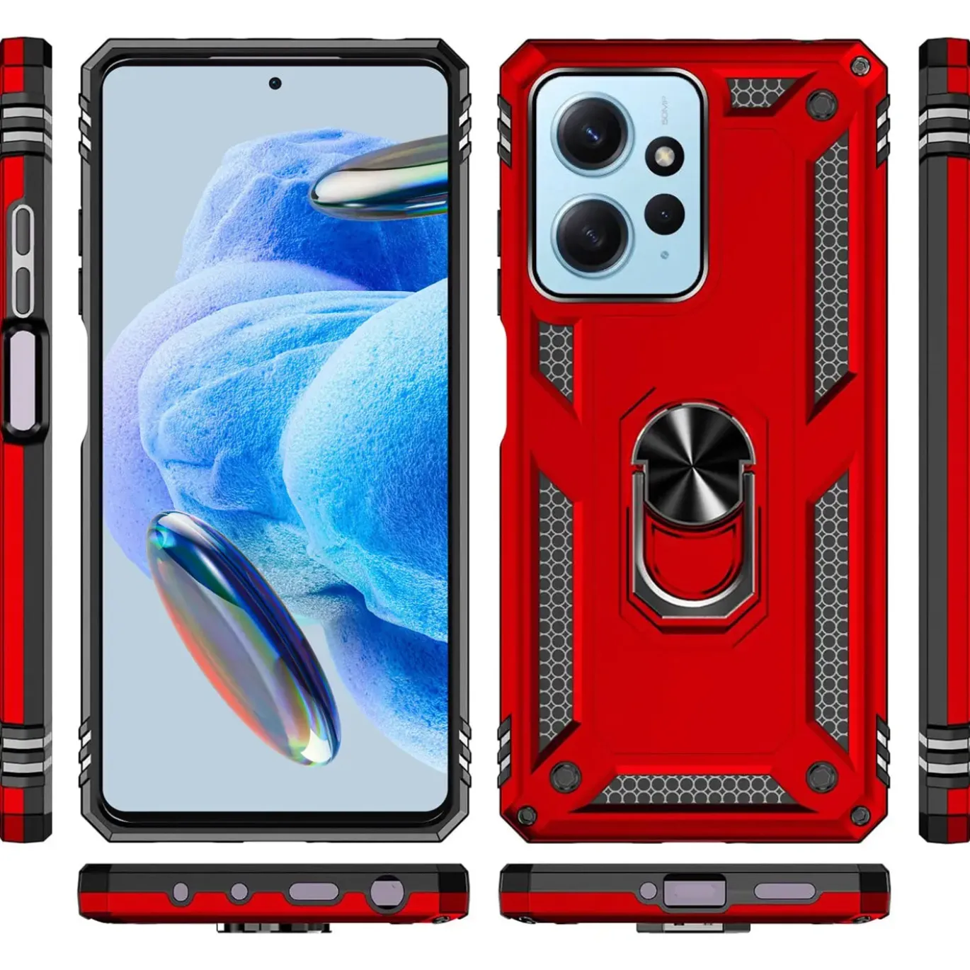 Xiaomi Redmi Note 12 4G - Outdoor Hardcase mit Ringhalter