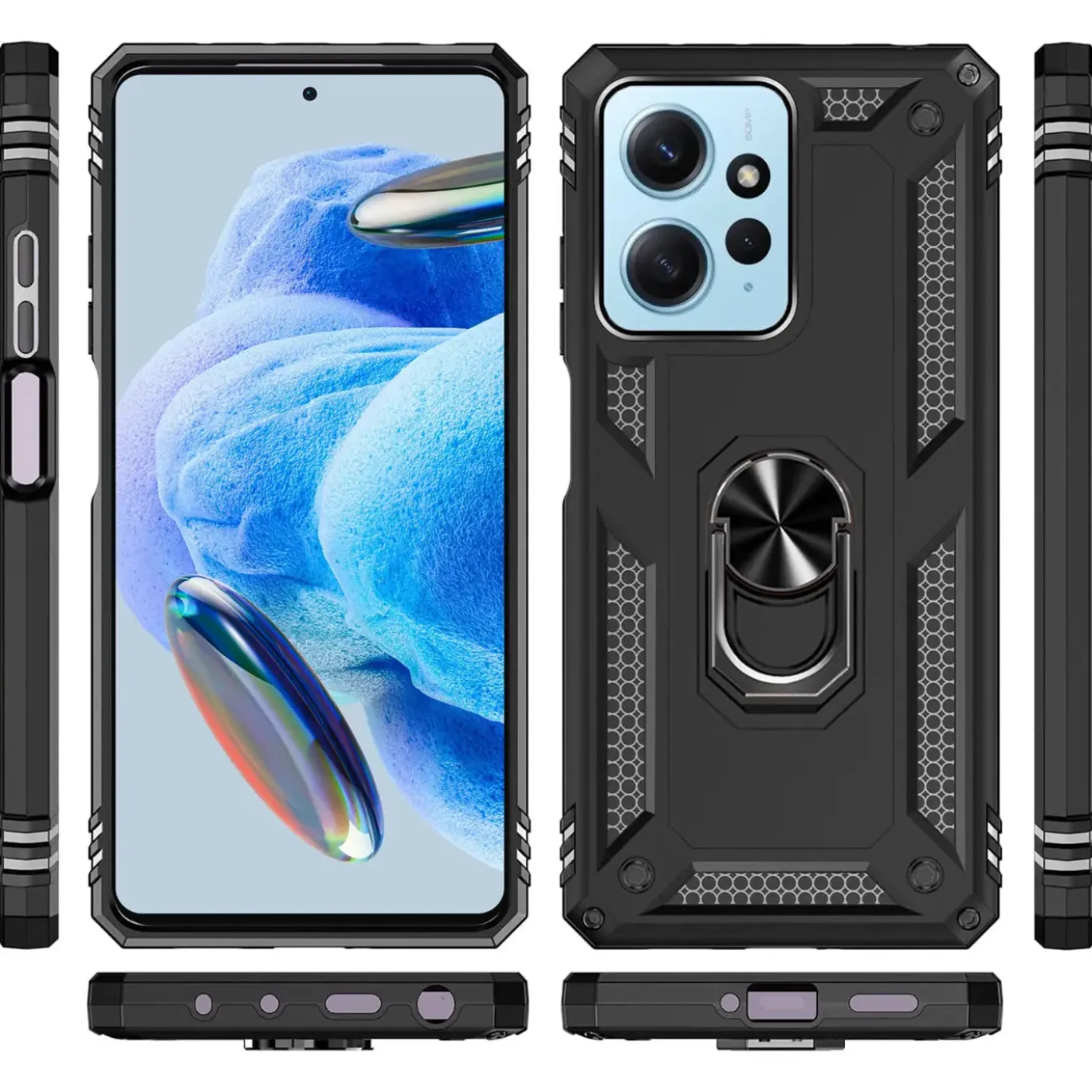Xiaomi Redmi Note 12 4G - Outdoor Hardcase mit Ringhalter