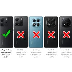Xiaomi Redmi Note 14 5G - Outdoor Hardcase mit Ringhalter