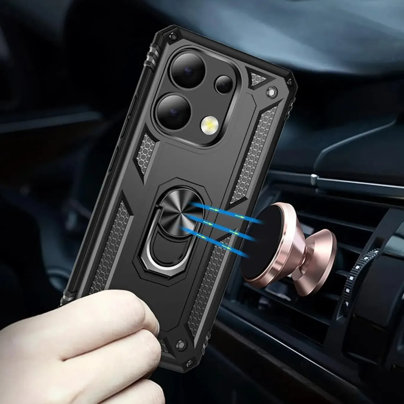 Xiaomi Redmi Note 13 4G - Outdoor Hardcase mit Ringhalter