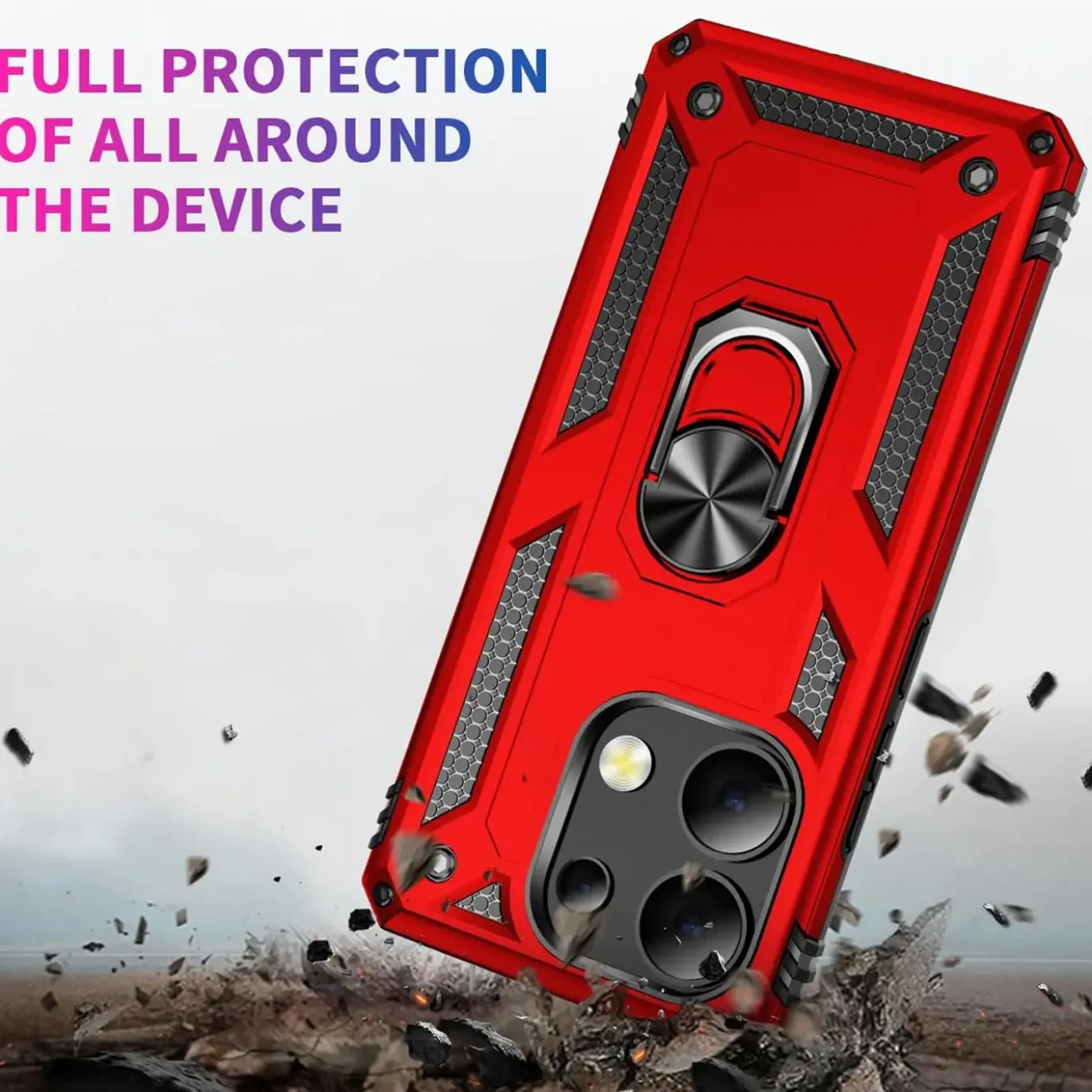 Xiaomi Redmi Note 13 4G - Outdoor Hardcase mit Ringhalter